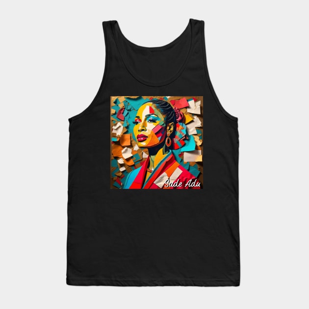 Sade Adu // Paper Art Tank Top by Otmr Draws